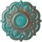 Ekena Millwork Deria Ceiling Medallion (Fits Canopies up to 6"), 20 1/4"OD x 1 1/2"P, Copper Green Patina CM20DRCGS - alternate 1